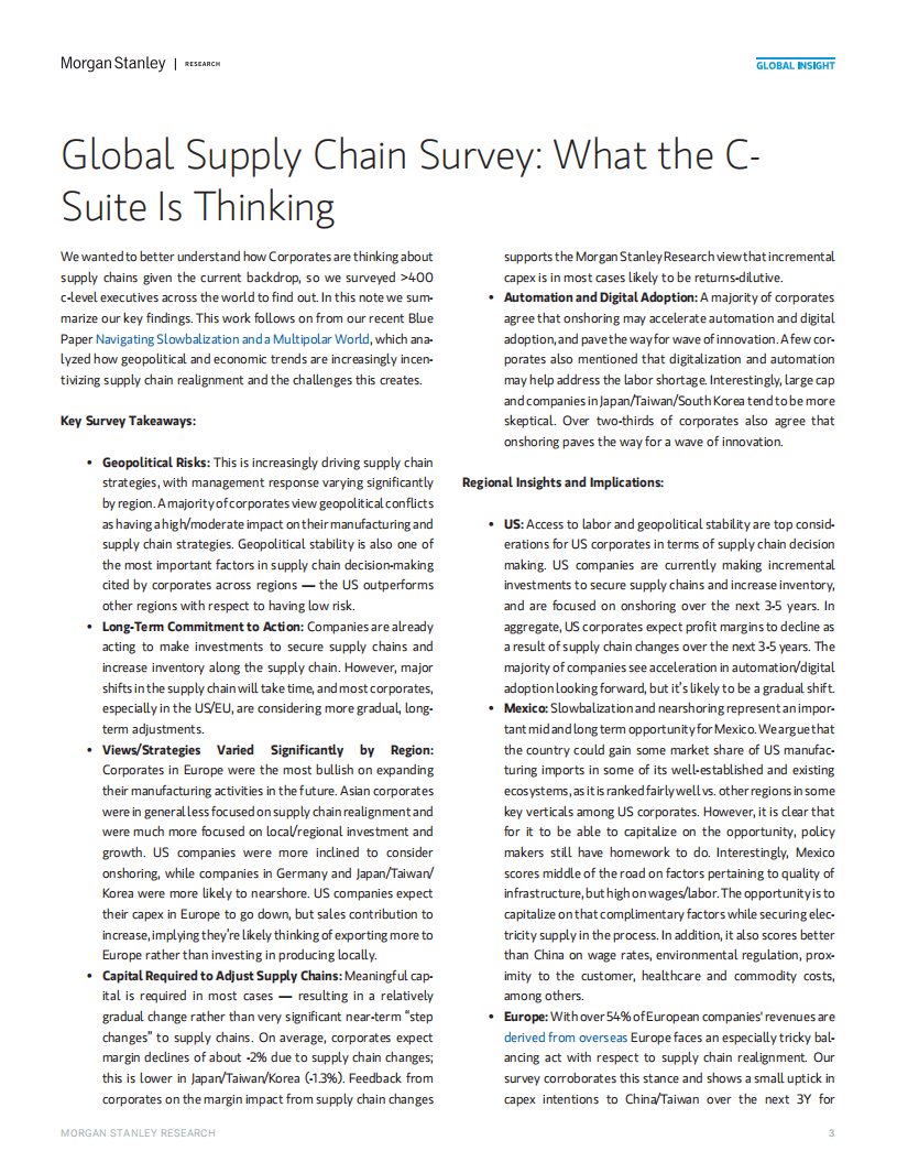 摩根士丹利：2022全球供应链调查：C-Suite 的想法（英文版）.pdf 第2页