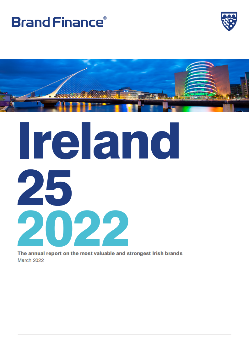 品牌金融：最有价值和最强大的爱尔兰品牌的2022年度25强报告（英文版）.pdf 第1页