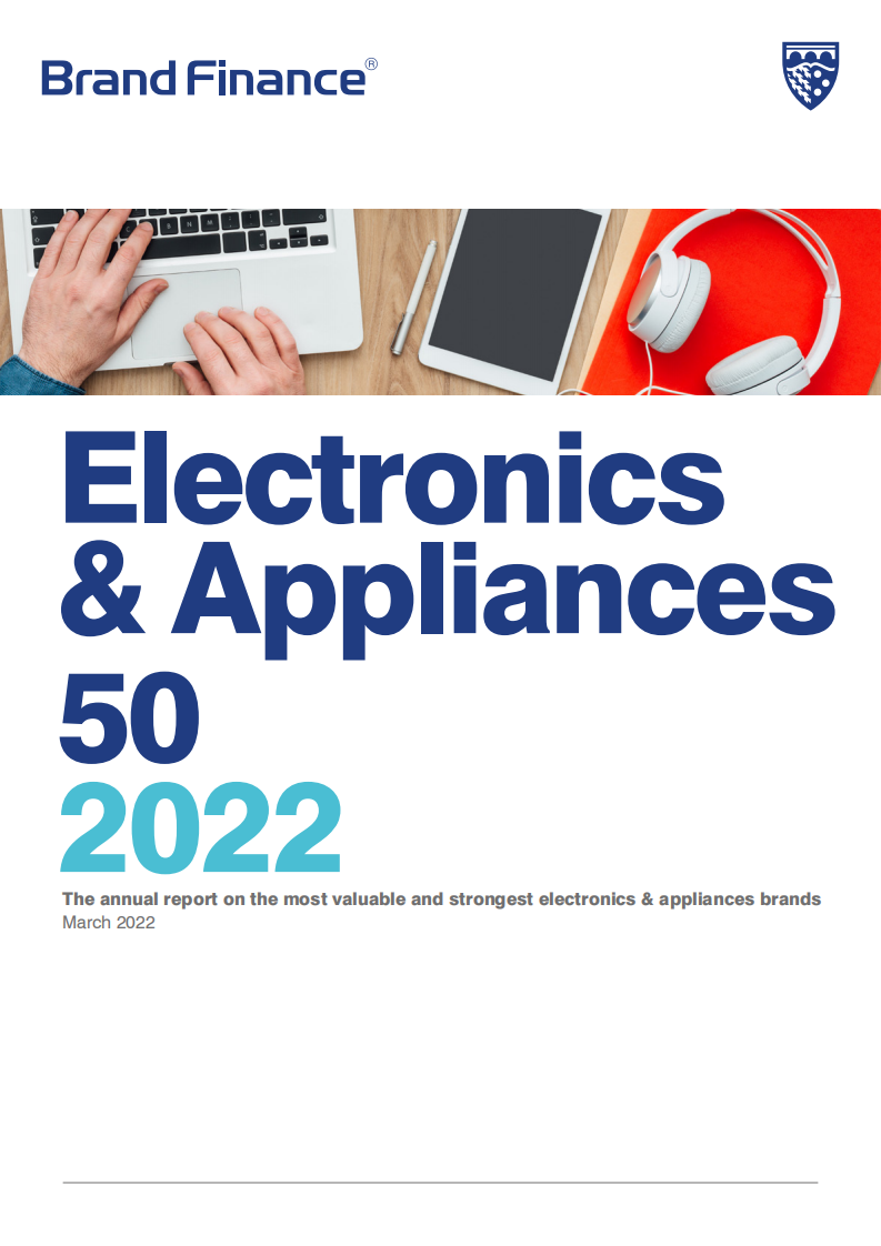 品牌金融：最有价值和最强大的电子和电器品牌的2022年度50强报告（英文版）.pdf 第1页