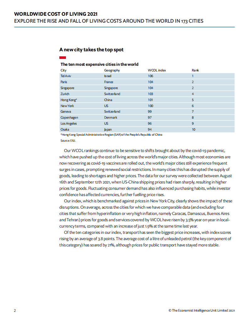 EIU：“世界经济学人”-2021年全球生活费用（英文版）.pdf 第3页