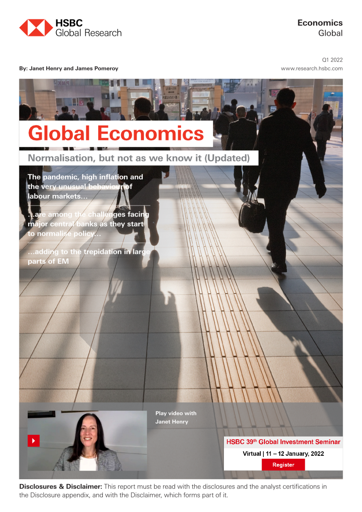 HSBC：2022年Q1全球宏观经济展望（英文版）.pdf 第1页