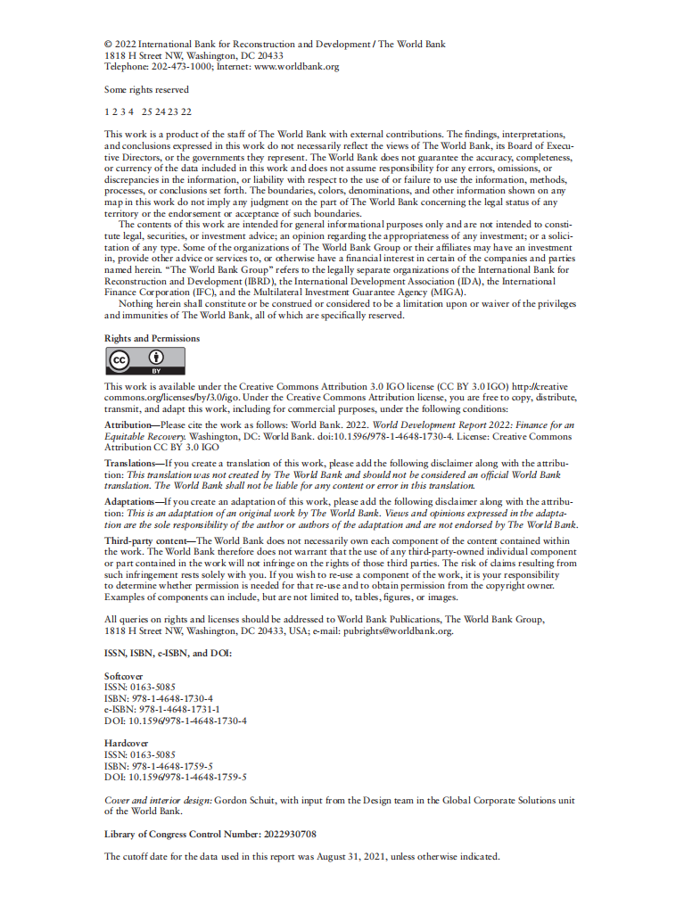 世界银行组织：2022年世界发展报告-金融为公平复苏护航（英文版）.pdf 第3页