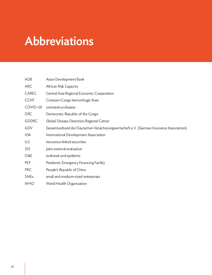 亚开行：建立抵御未来疫情的能力：中亚区域经济合作区传染病风险融资解决方案（英文版）.pdf 第5页