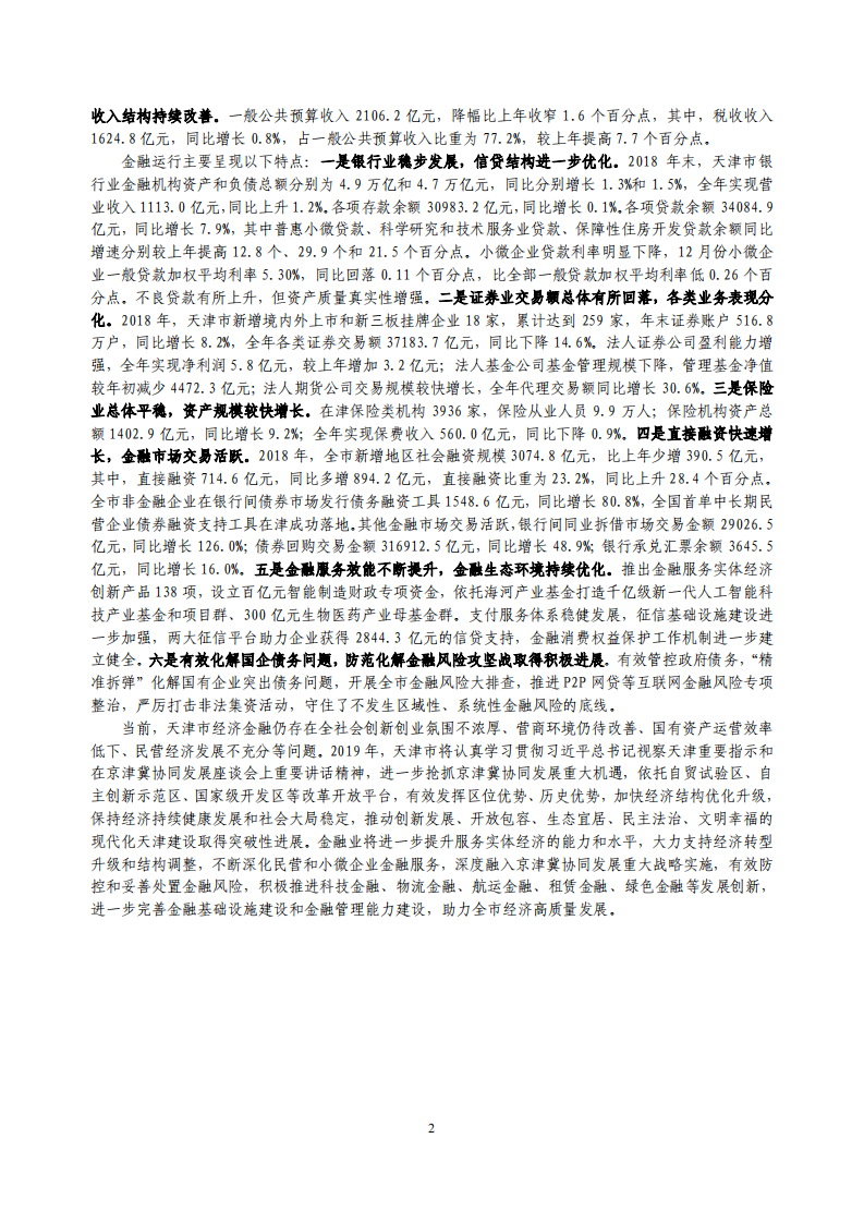 中国人民银行：2019天津市金融运行报告.pdf 第2页