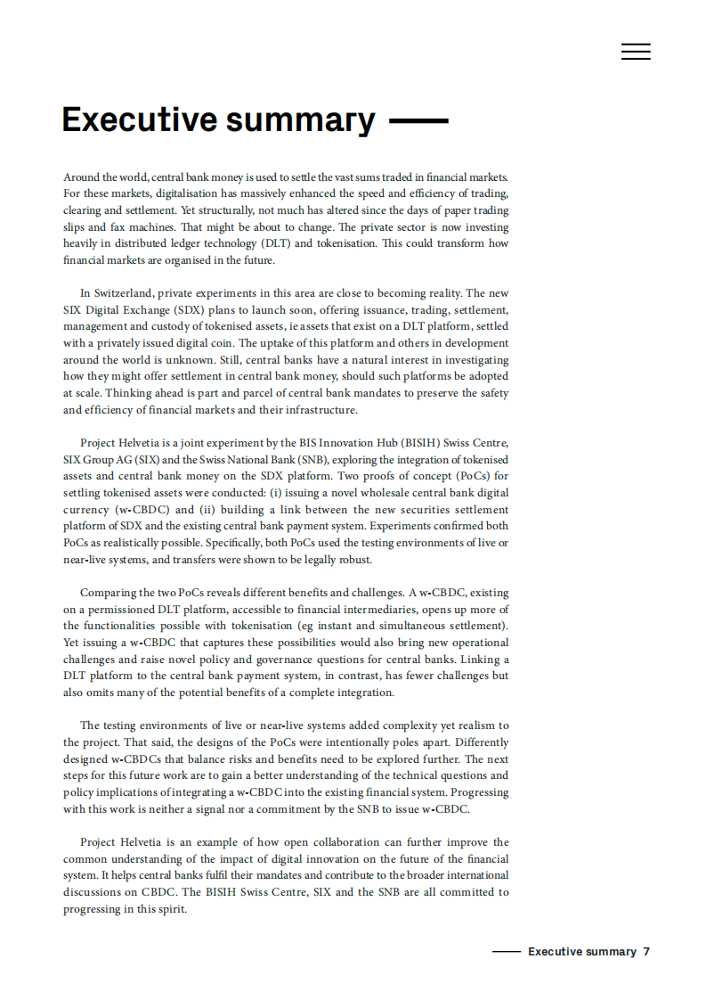 BIS：Helvetia项目-探索央行货币结算代币化资产（英文版）.pdf 第6页