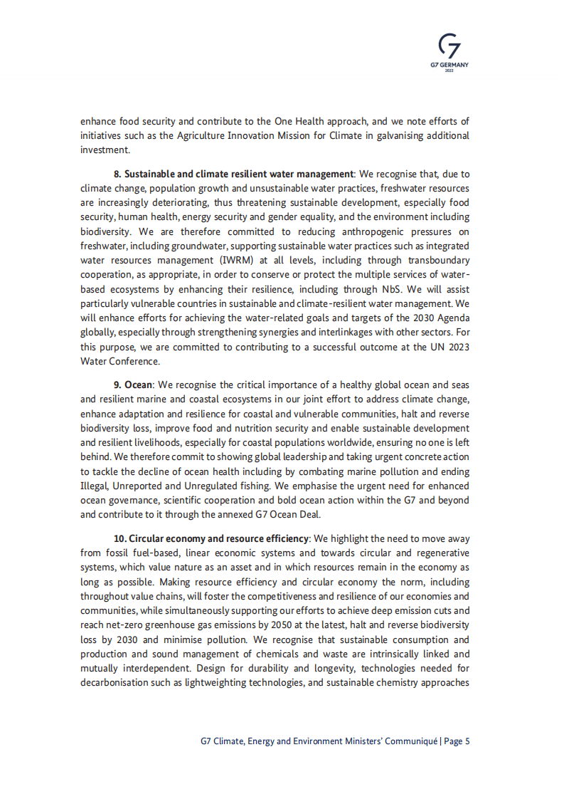 G7气候、能源和环境部长会议公报（2022年5月柏林）（英文版）.pdf 第5页