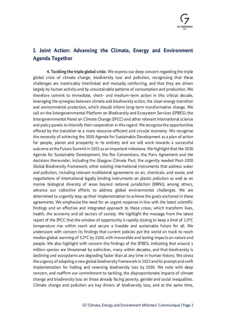 G7气候、能源和环境部长会议公报（2022年5月柏林）（英文版）.pdf 第2页