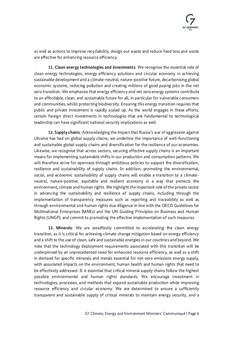G7气候、能源和环境部长会议公报（2022年5月柏林）（英文版）.pdf 第6页
