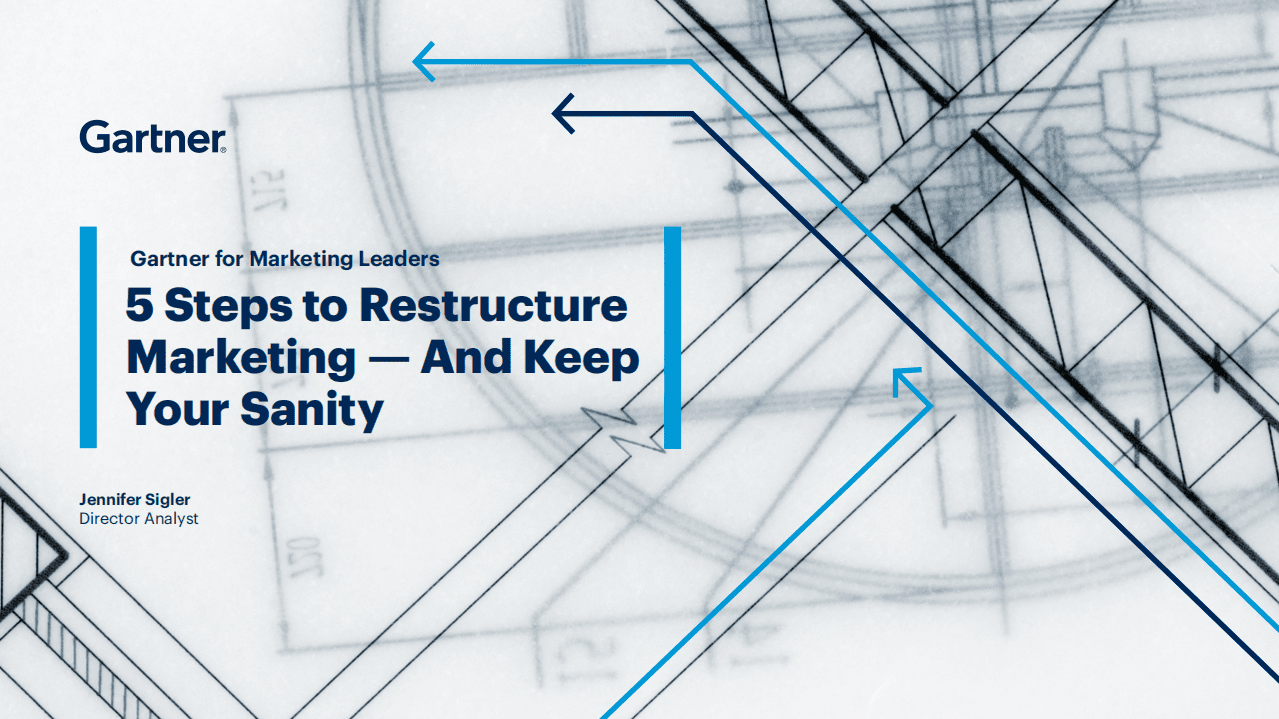 Gartner：重组营销的5个步骤——保持头脑清醒（英文版）.pdf 第1页