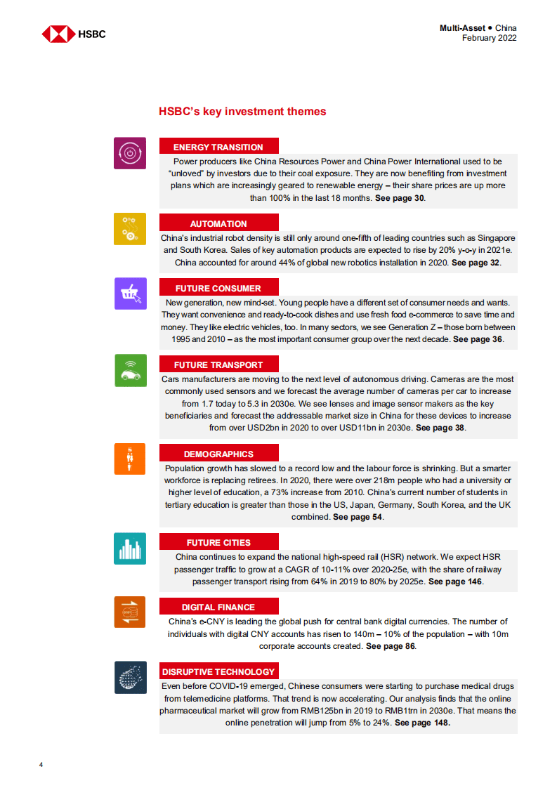 HSBC：2022虎年中国投资策略：繁荣、机遇和可持续性（英文版）.pdf 第6页