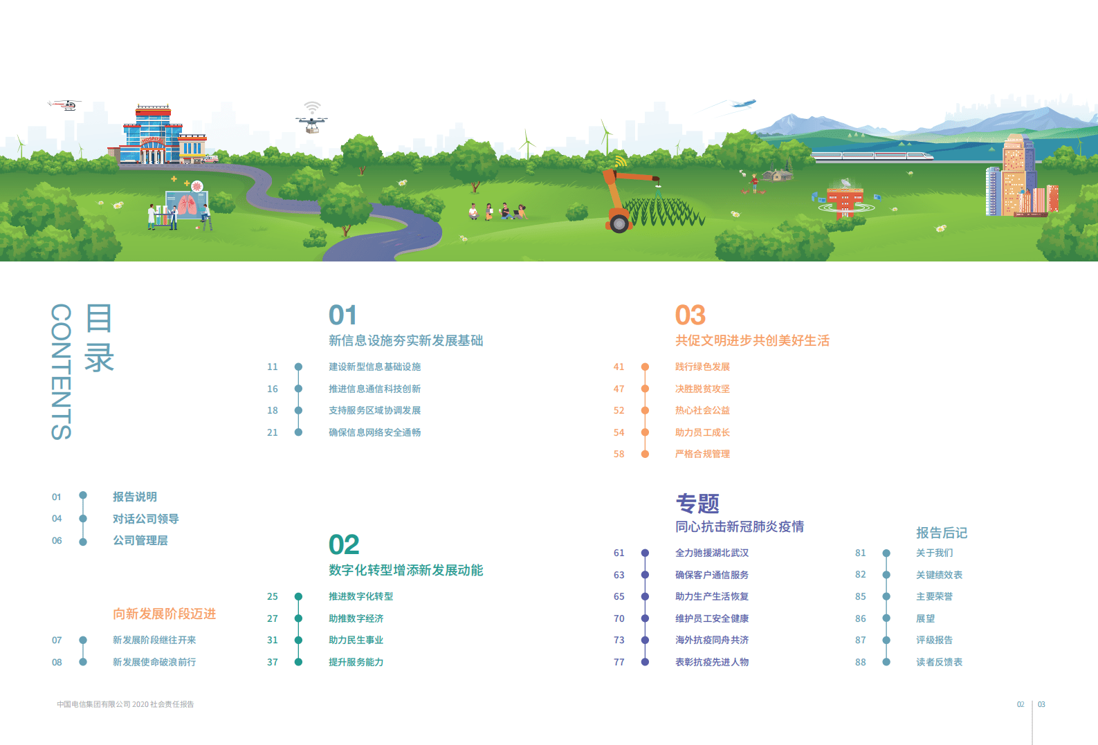 中国电信：2020年企业社会责任报告.pdf 第3页