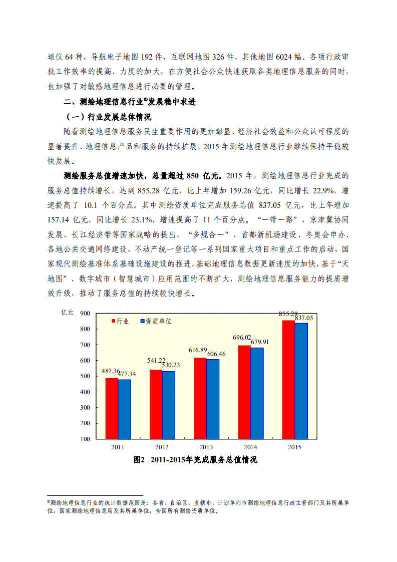 自然资源部：2015年测绘地理信息统计分析报告.pdf 第3页