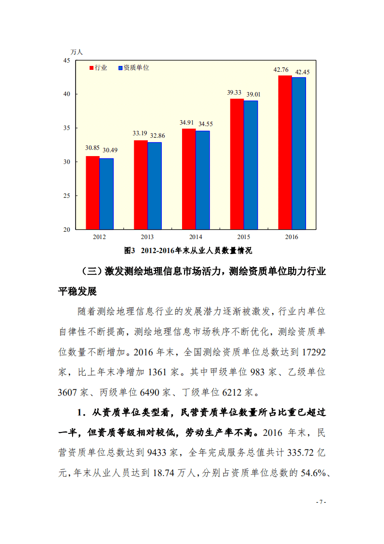 自然资源部：2016 年测绘地理信息统计分析报告.pdf 第6页