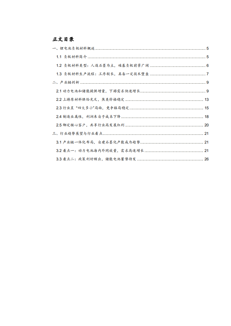 2021年负极材料行业发展趋势展望与产业链剖析研究报告.pdf 第1页