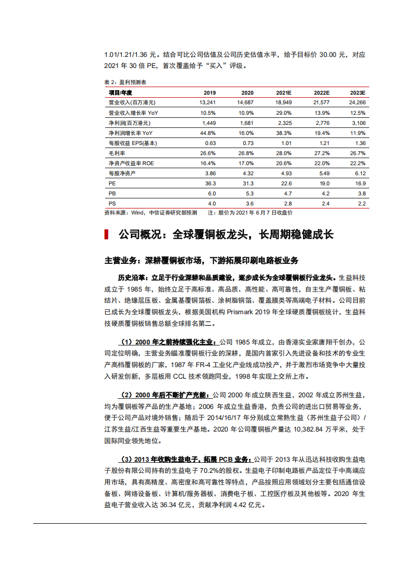 2021年覆铜板龙头生益科技公司与印刷电路板行业格局分析报告.pdf 第6页