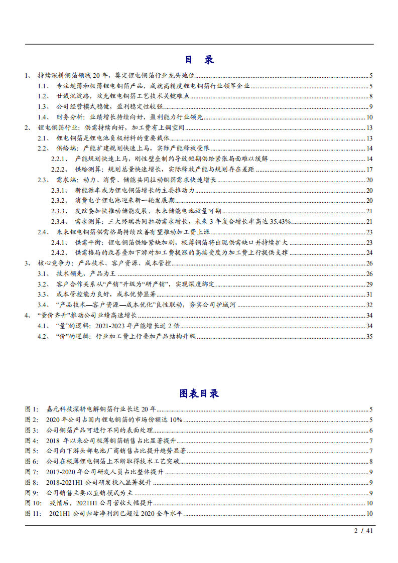 2021年锂电铜箔行业市场供需研究及领军企业嘉元科技财务分析报告.pdf 第1页