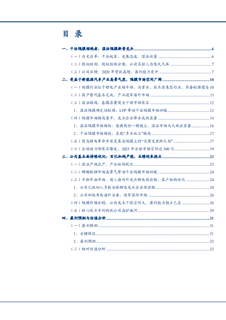 2021年锂电隔膜行业格局与星源材质公司盈利能力分析报告.pdf 第1页