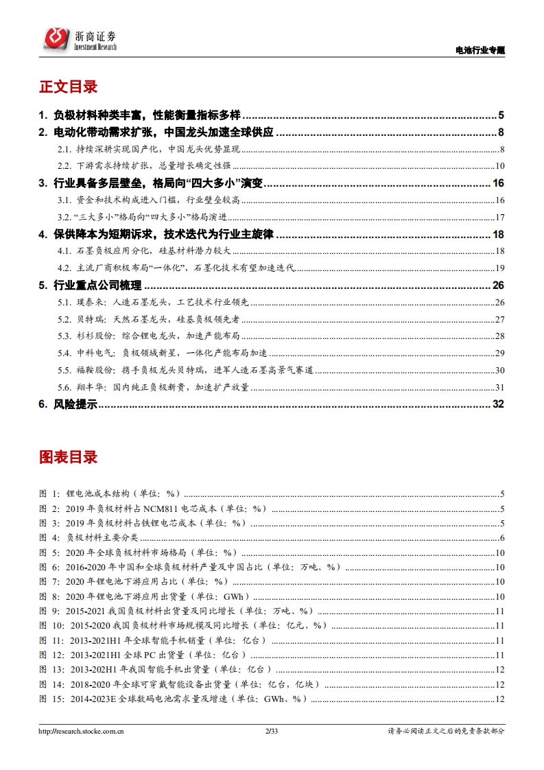 锂电负极材料行业深度报告：产业推进一体化布局，新技术加速导入-220422.pdf 第2页