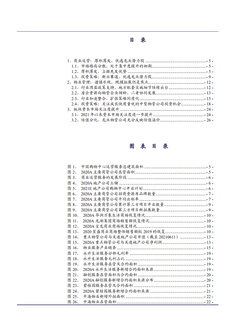 2021年物业管理行业发展现状与相关公司分析报告.pdf 第1页