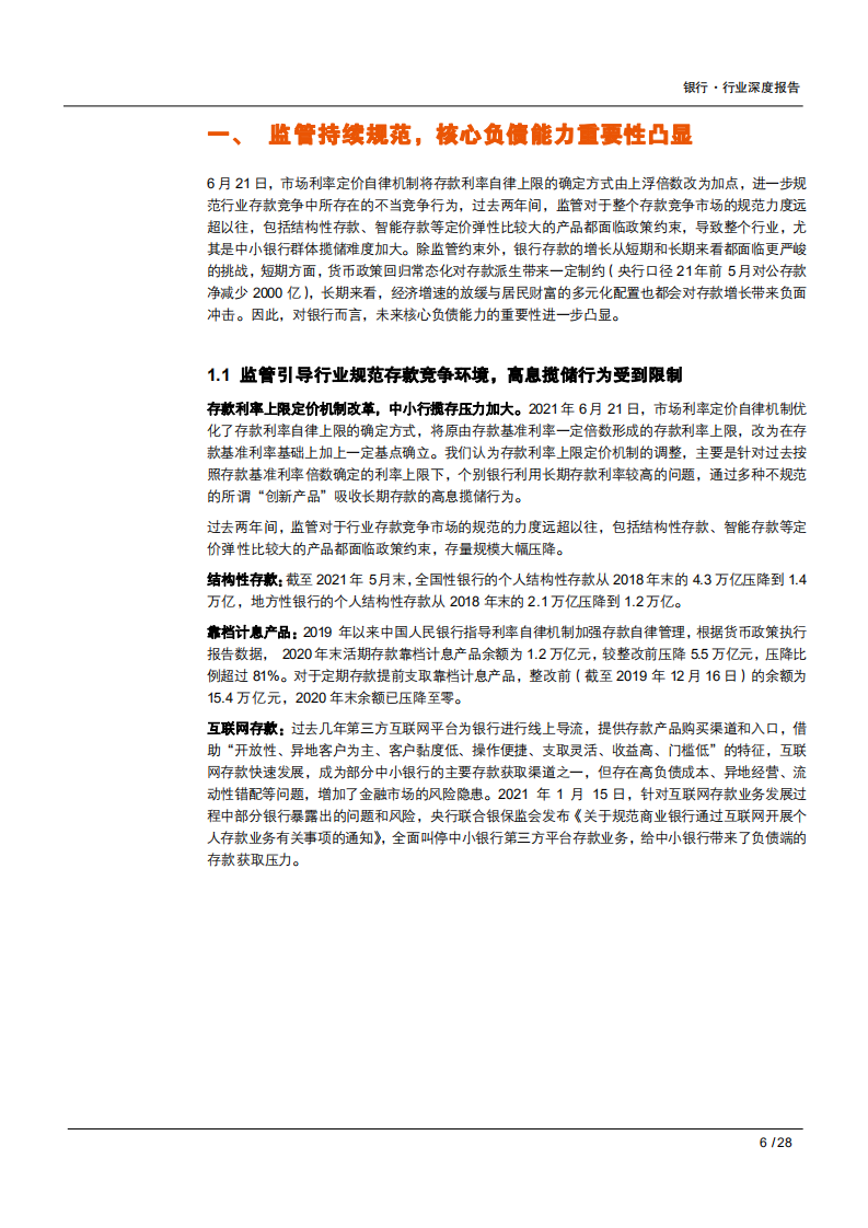 2021年中国上市银行存款业务竞争格局与发展趋势分析报告.pdf 第4页