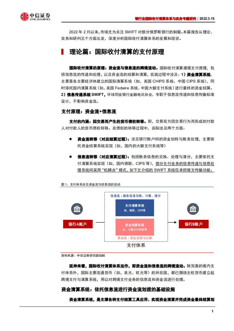 银行业国际收付清算体系与实务专题研究：从原理看SWIFT，信息流是支付体系的关键-20220315.pdf 第4页