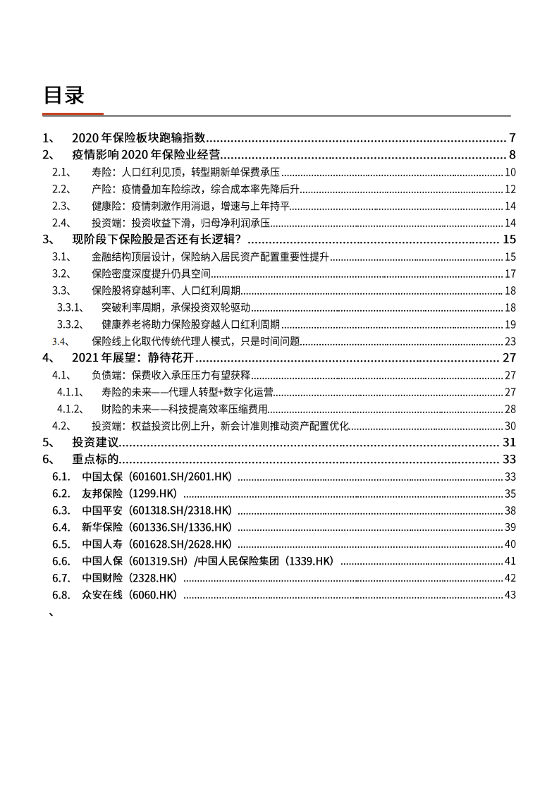 2021年保险行业经营现状及未来展望分析报告.pdf 第1页