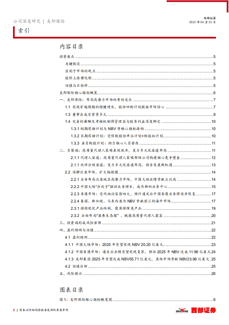 友邦保险-首次覆盖报告：高质量代理人策略构建竞争壁垒，股份回购提振市场信心-220424.pdf 第2页