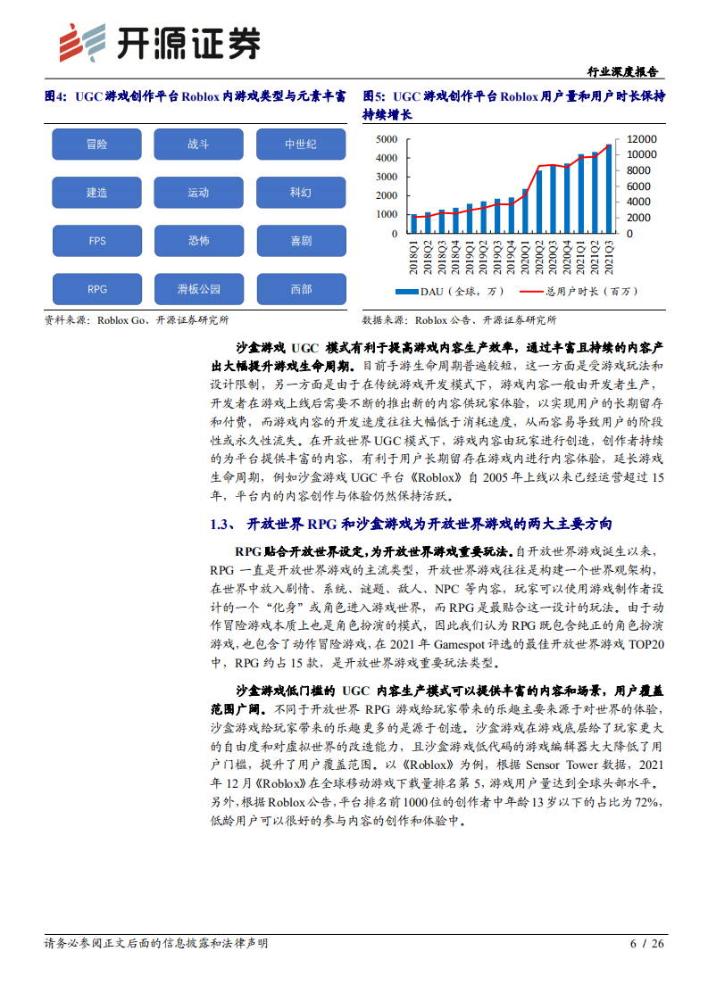 传媒行业深度报告：元宇宙系列3，开放世界游戏，增长空间打开，引擎、设计与IP打造能力或为决胜关键-20220220.pdf 第6页