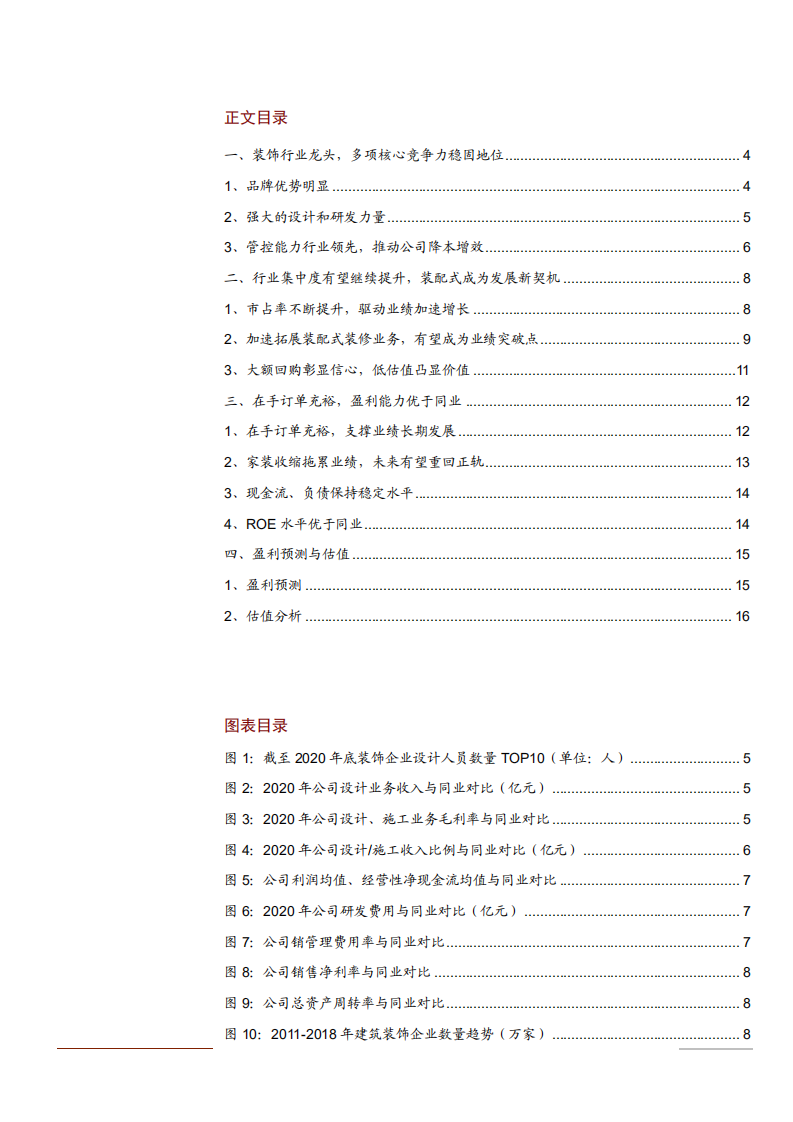 2021年装饰行业金螳螂公司竞争优势与盈利能力分析报告.pdf 第1页