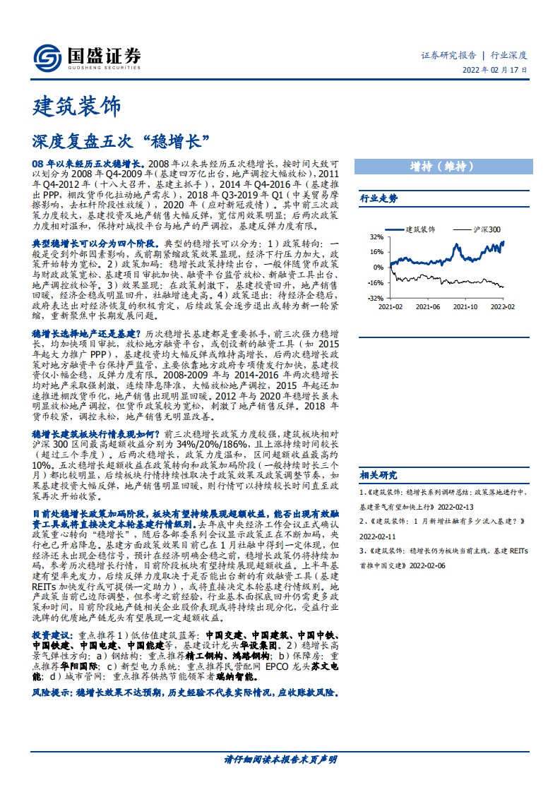 建筑装饰行业：深度复盘五次&ldquo;稳增长&rdquo;-220217.pdf 第1页
