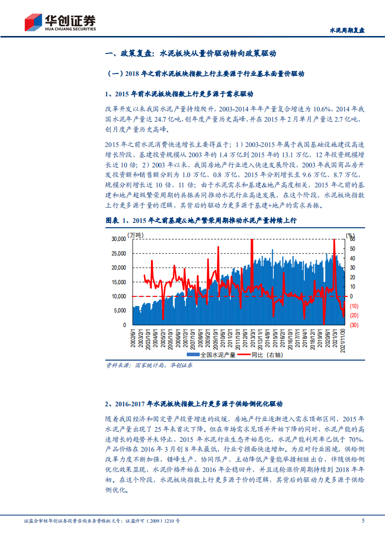 建材行业稳增长基建专题报告（一）：水泥周期复盘，政策驱动，量价催化，精选区域-220511.pdf 第5页