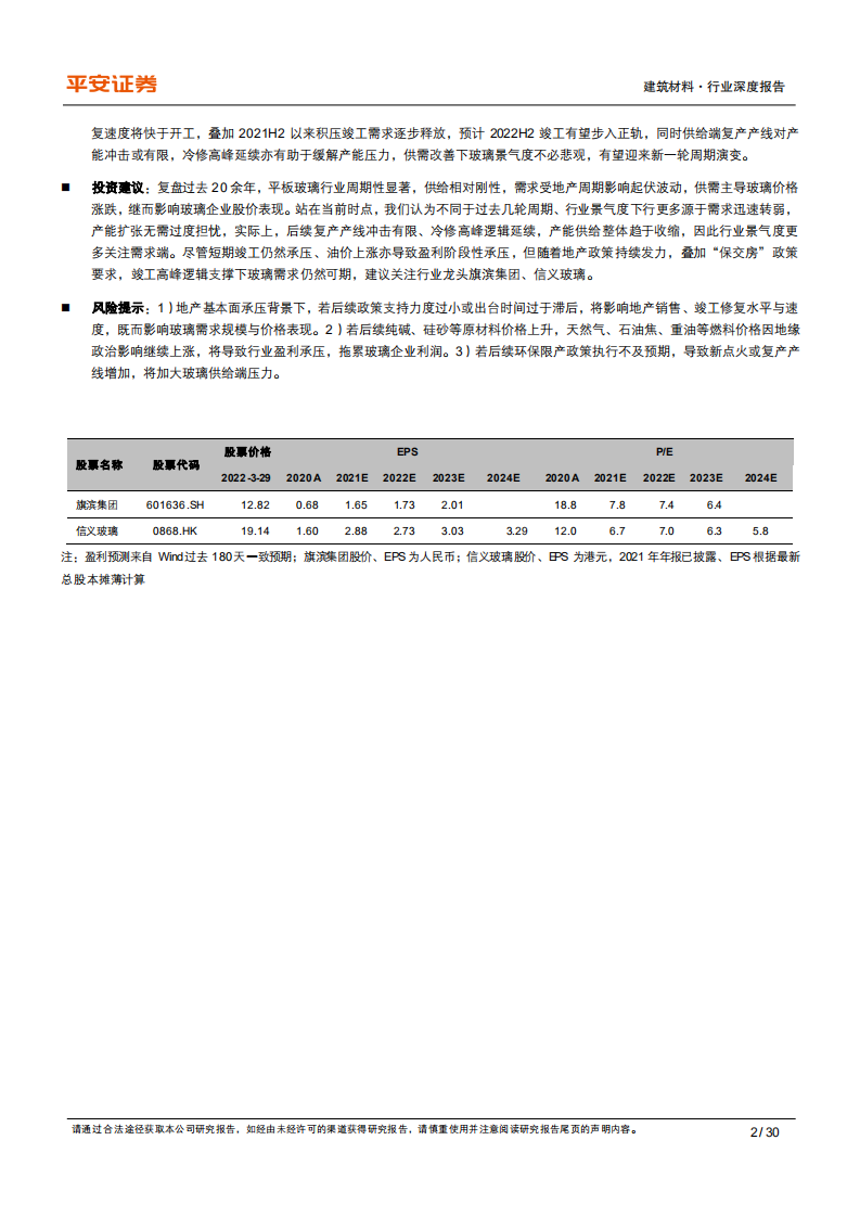建筑材料行业建材研究框架系列之一：玻璃行业研究方法、历史复盘与未来展望-220330.pdf 第2页