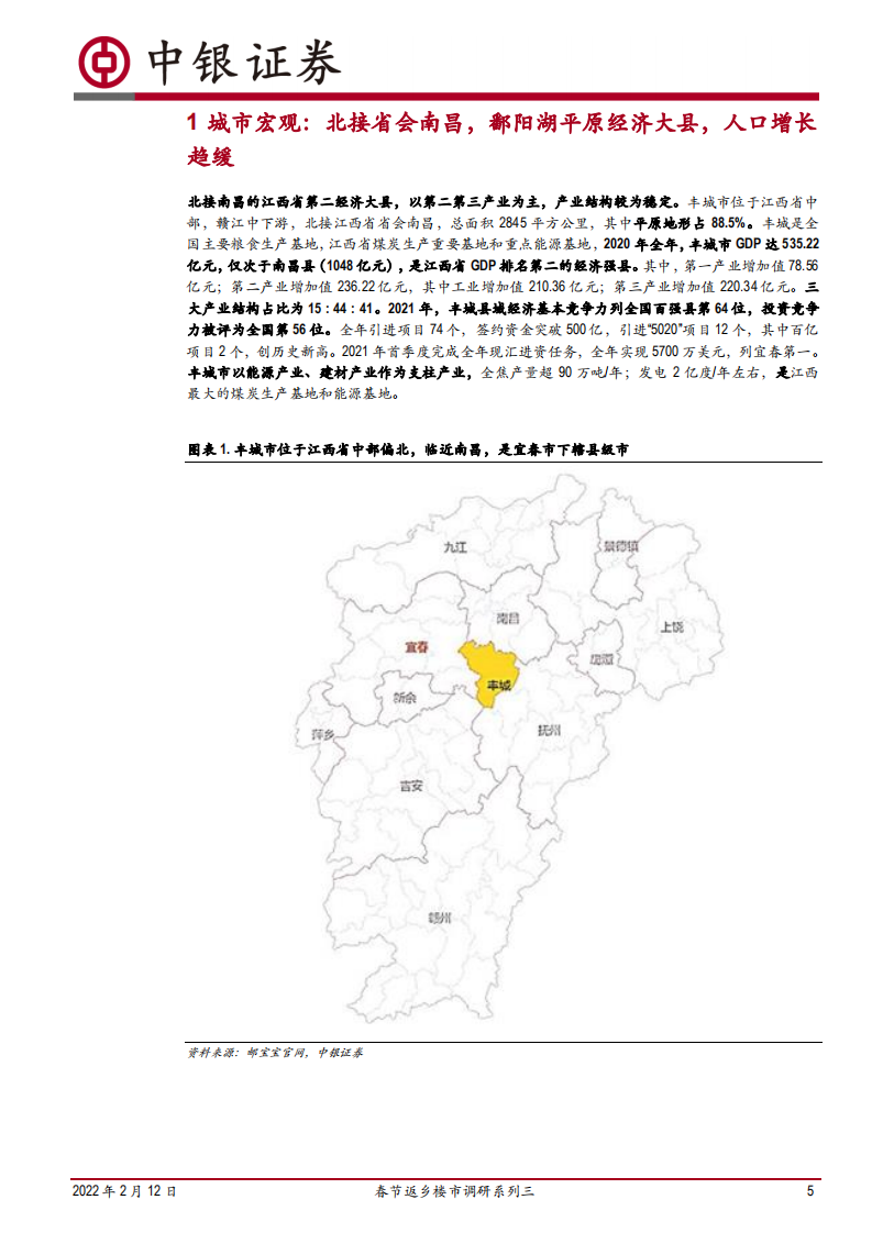 房地产行业春节返乡楼市调研系列三：江西丰城，21年下半年成交下行趋势显著，年底信贷政策显著放松、银行放款周期缩短-20220212.pdf 第5页