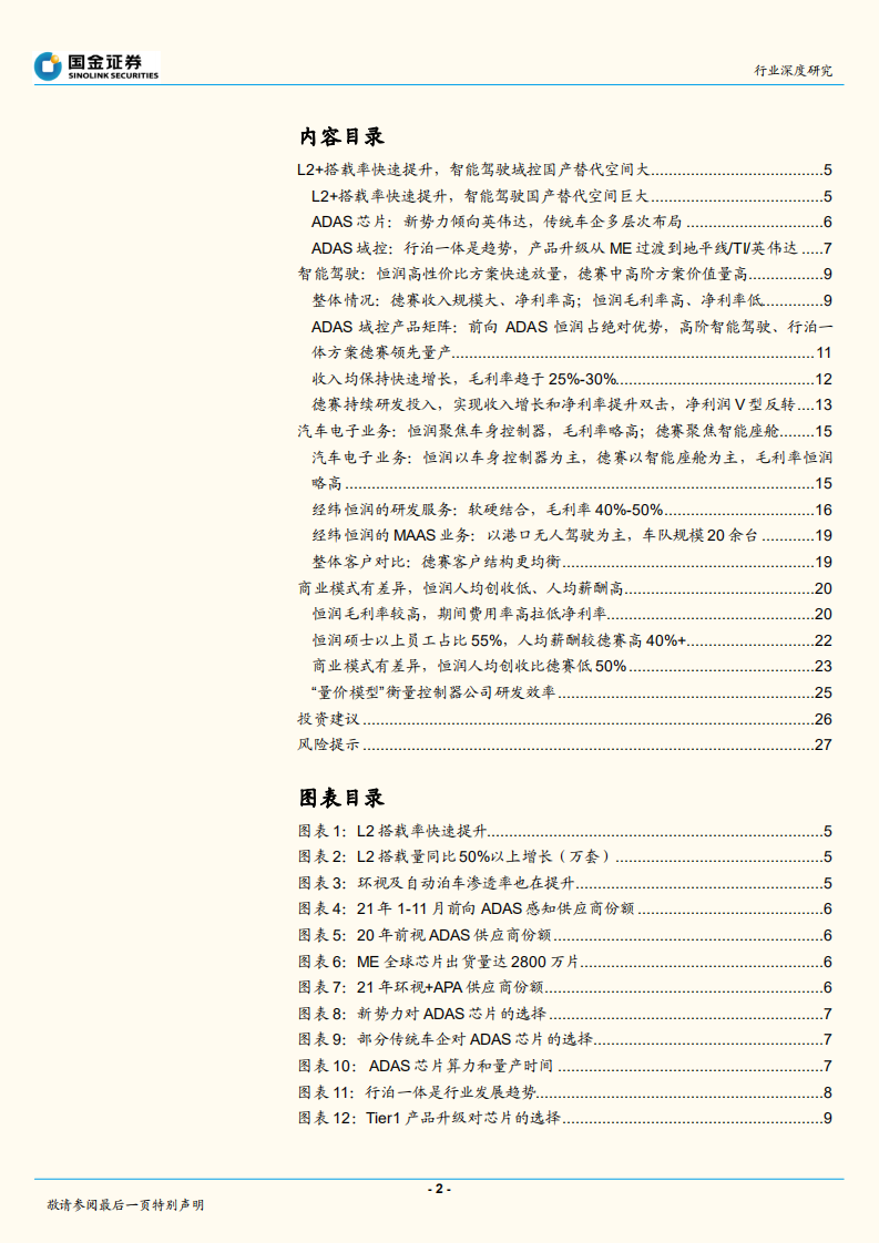 汽车及汽车零部件行业深度研究：恒润和德赛对比研究，渗透率&国产化率双提升，ADAS域控实现良好卡位-220614.pdf 第2页