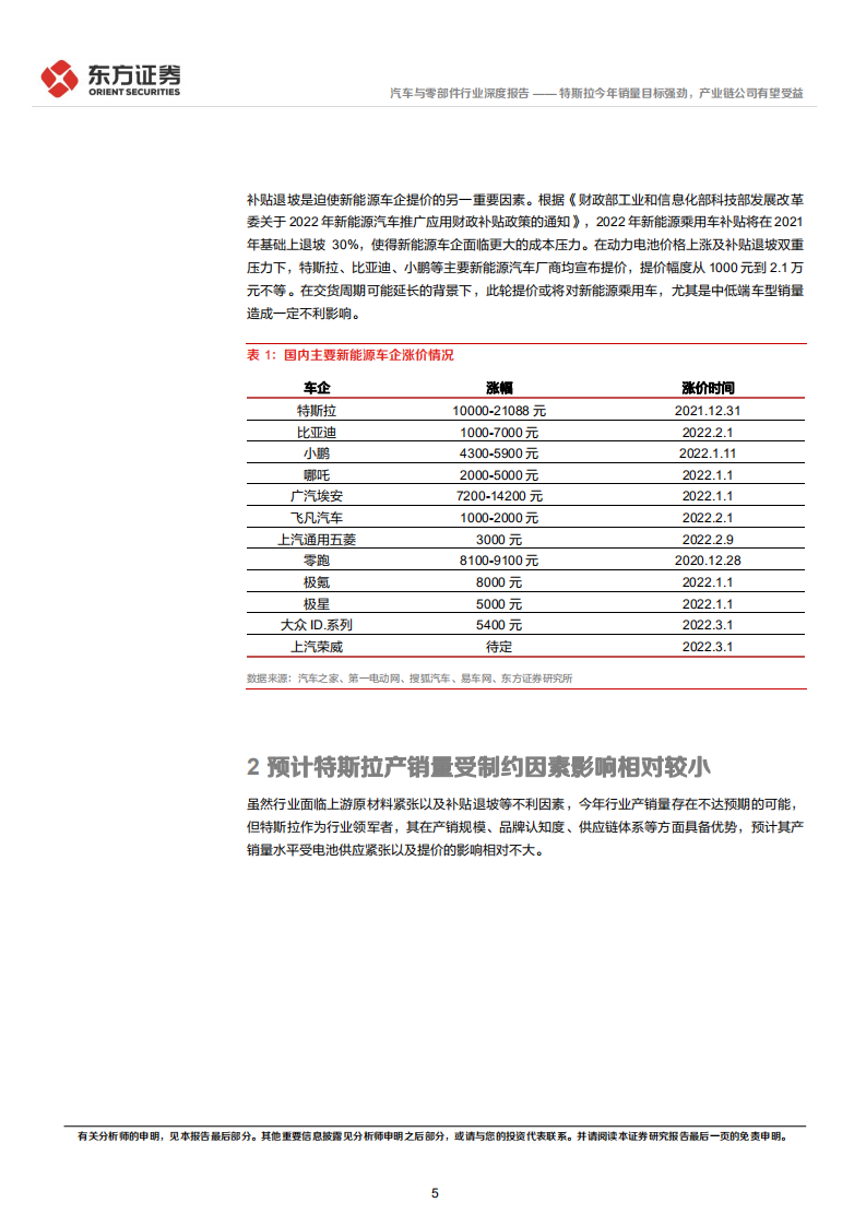 汽车与零部件行业特斯拉产业链系列报告之三：特斯拉今年销量目标强劲，产业链公司有望受益-20220224.pdf 第5页