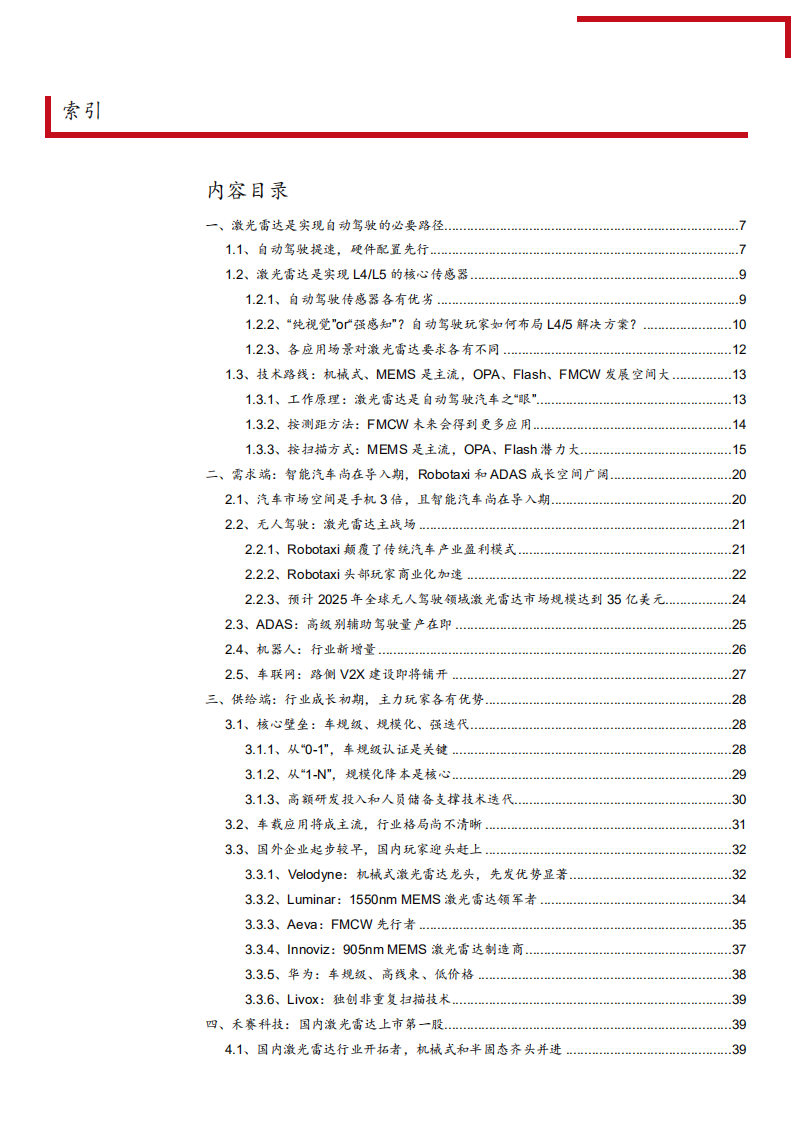 2021年激光雷达行业供需状况及自动驾驶商业化分析报告.pdf 第1页