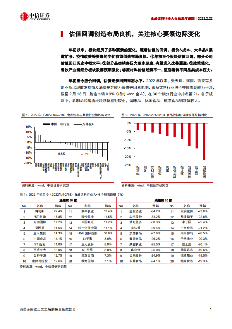 食品饮料行业大众品深度跟踪：乳业春节开门红，政策加持关注餐饮产业链-220222.pdf 第5页
