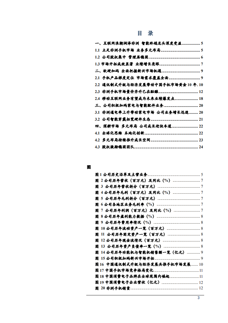 2021年传音控股公司多元布局与非洲手机市场分析报告.pdf 第1页
