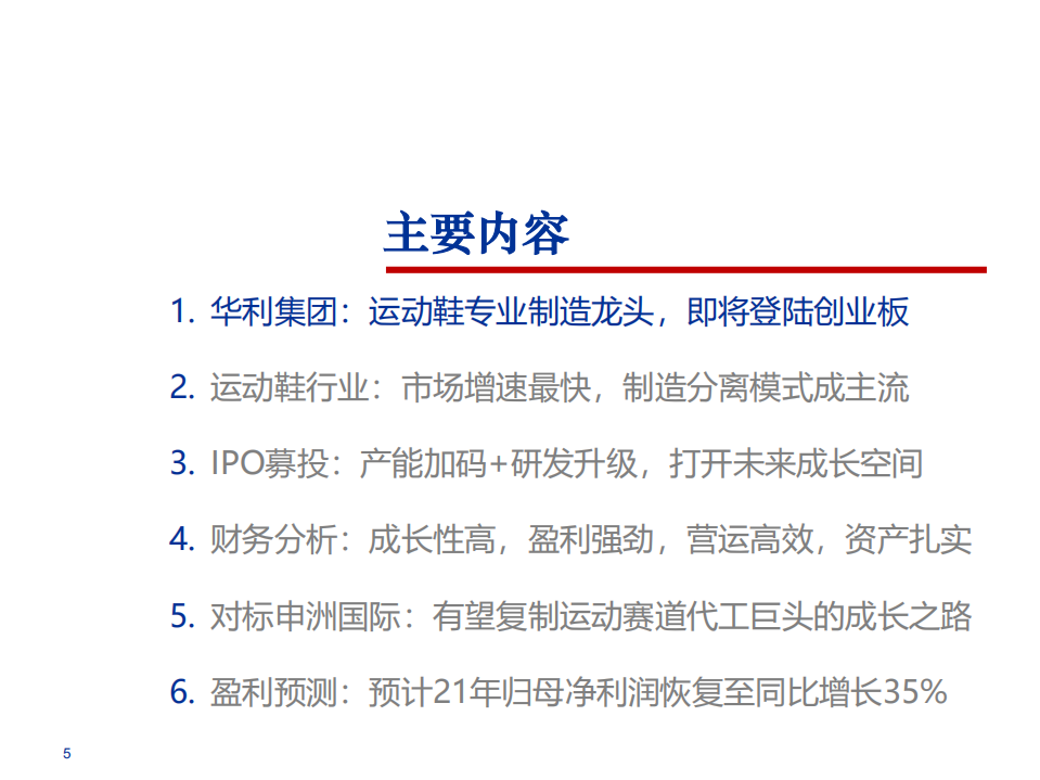 2021年运动鞋行业现状与华利集团财务分析报告.pdf 第1页