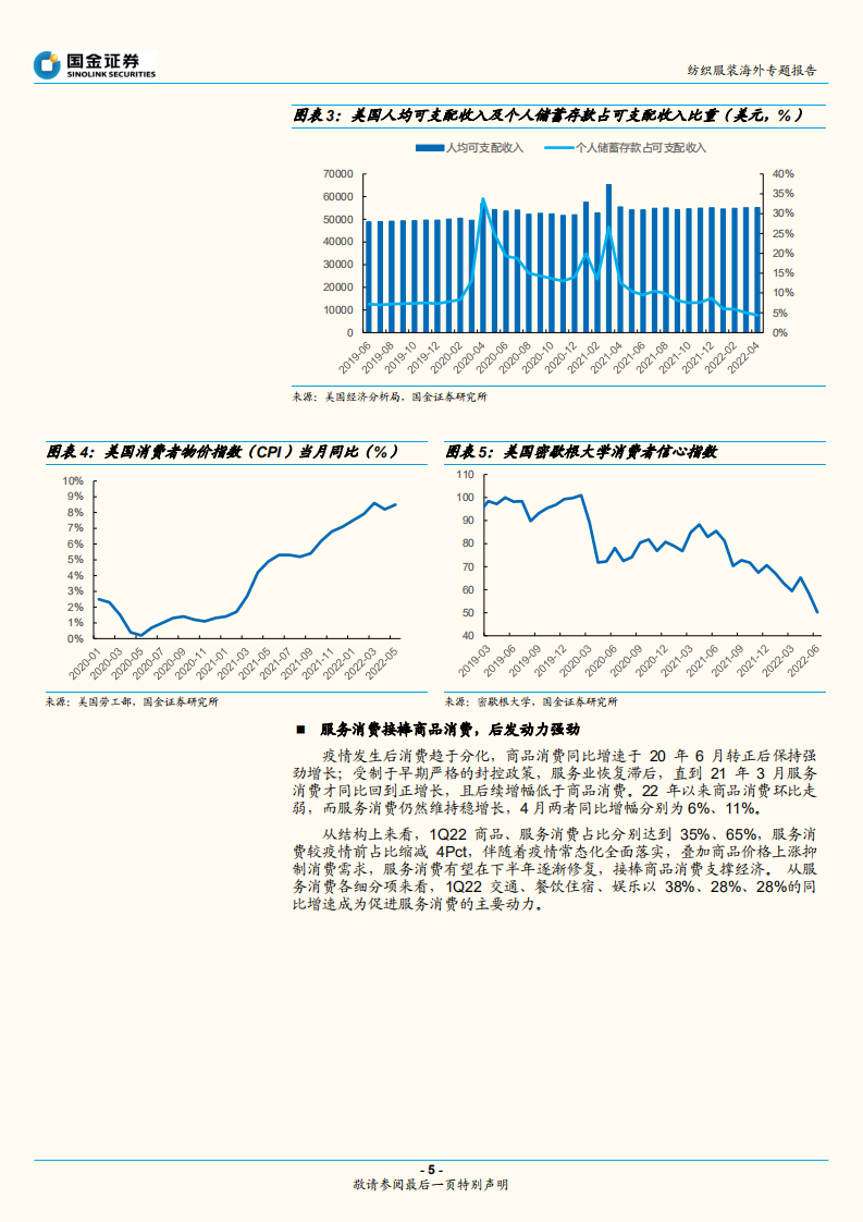 纺织服装行业专题研究报告：专题，美国消费初现疲态，服饰零售与出行消费如何演绎？-220627.pdf 第5页