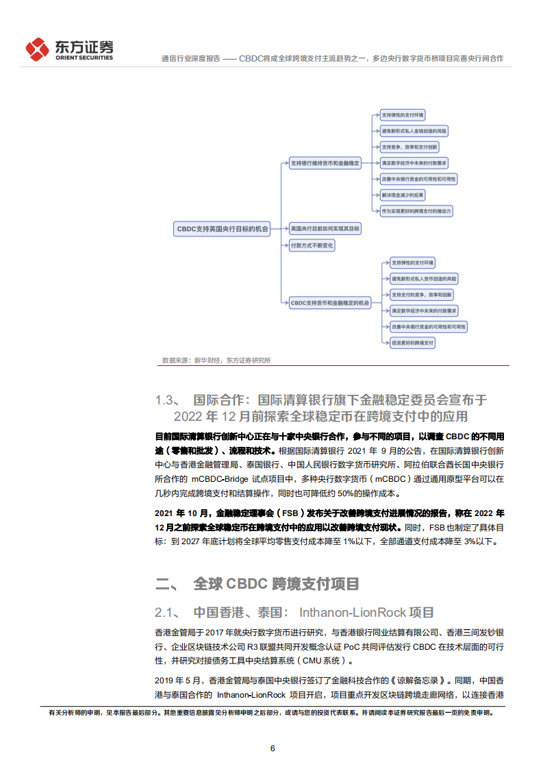 通信行业深度报告：数字人民币系列报告四，CBDC将成全球跨境支付主流趋势之一，多边央行数字货币桥项目完善央行间合作-20220226.pdf 第6页