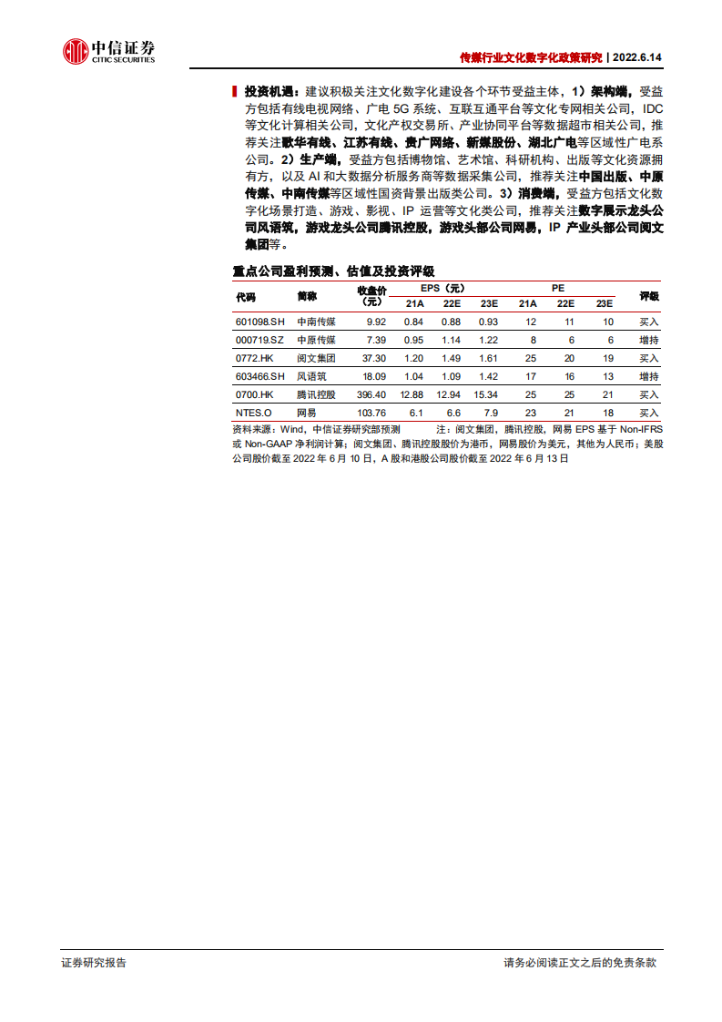 传媒行业文化数字化政策研究：文化数字化，数字时代的文化新基建-220614.pdf 第2页
