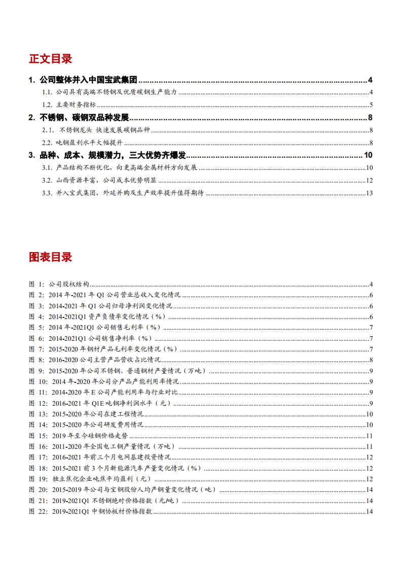 2021年太钢不锈公司三大核心优势分析报告.pdf 第1页