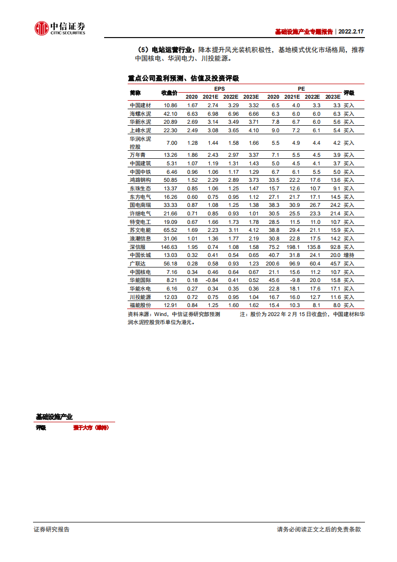 基础设施产业专题报告：稳增长发力搭台，新老基建产业链共舞-220217.pdf 第2页