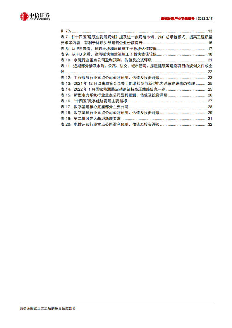 基础设施产业专题报告：稳增长发力搭台，新老基建产业链共舞-220217.pdf 第5页