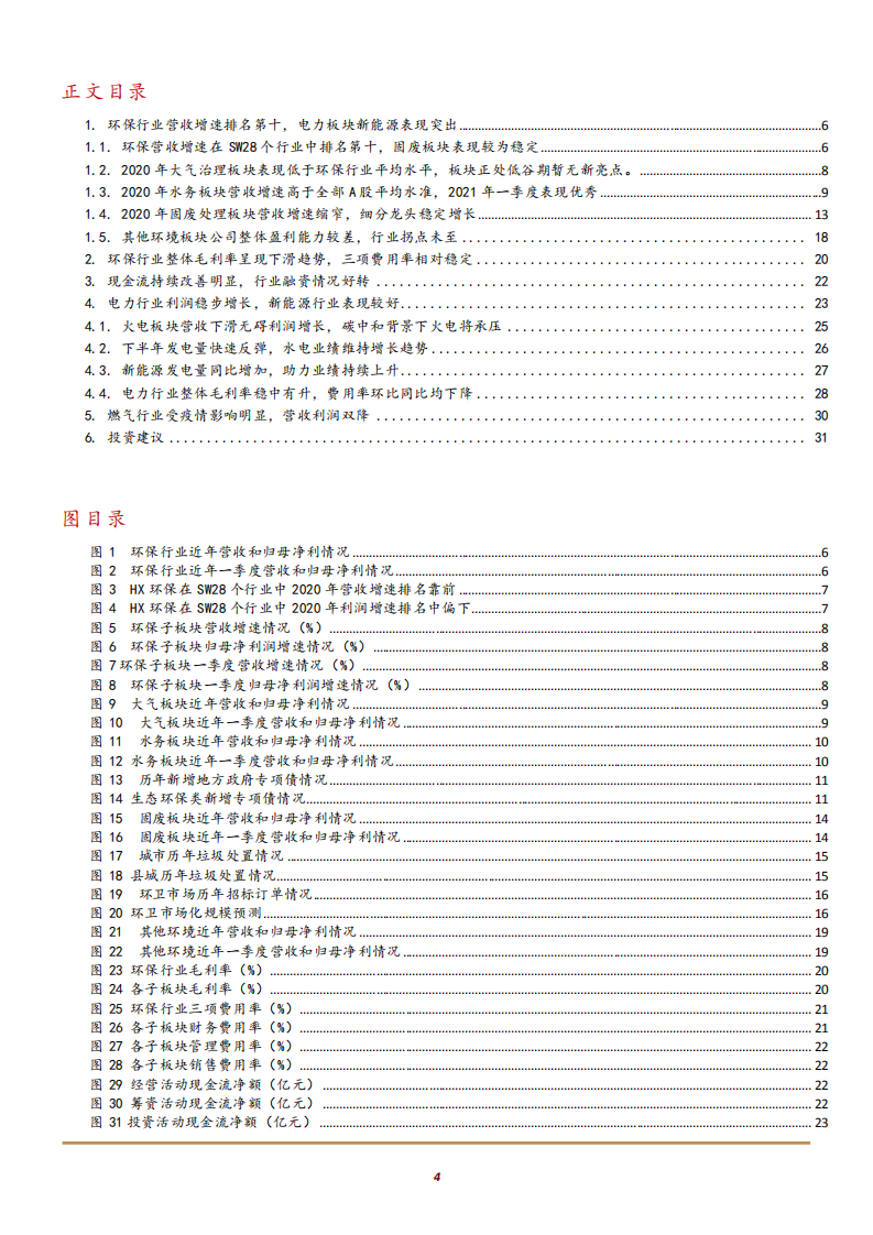 2021年环保行业各子版块盈利能力分析报告.pdf 第1页