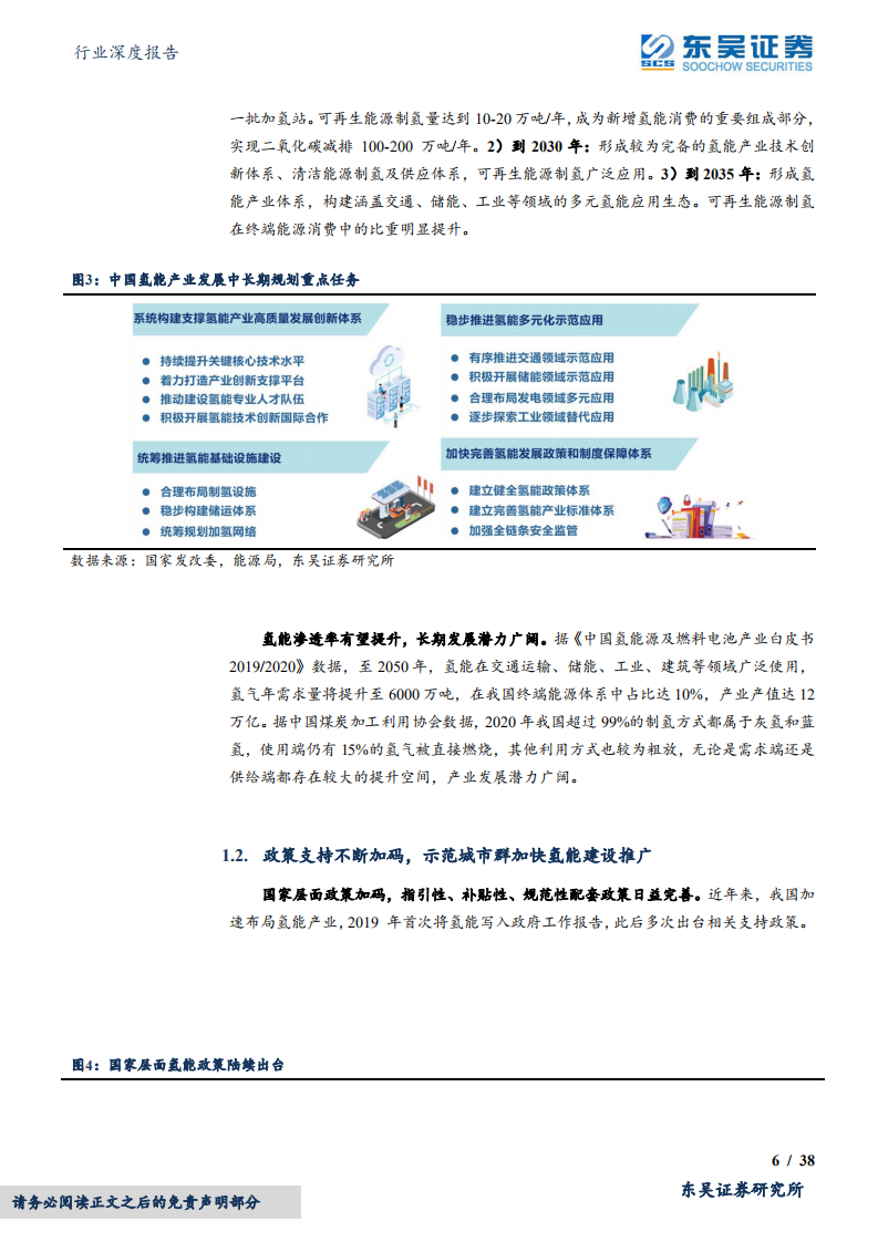 环保行业深度报告：氢能系列研究二，产业链经济性测算与降本展望-220508.pdf 第6页
