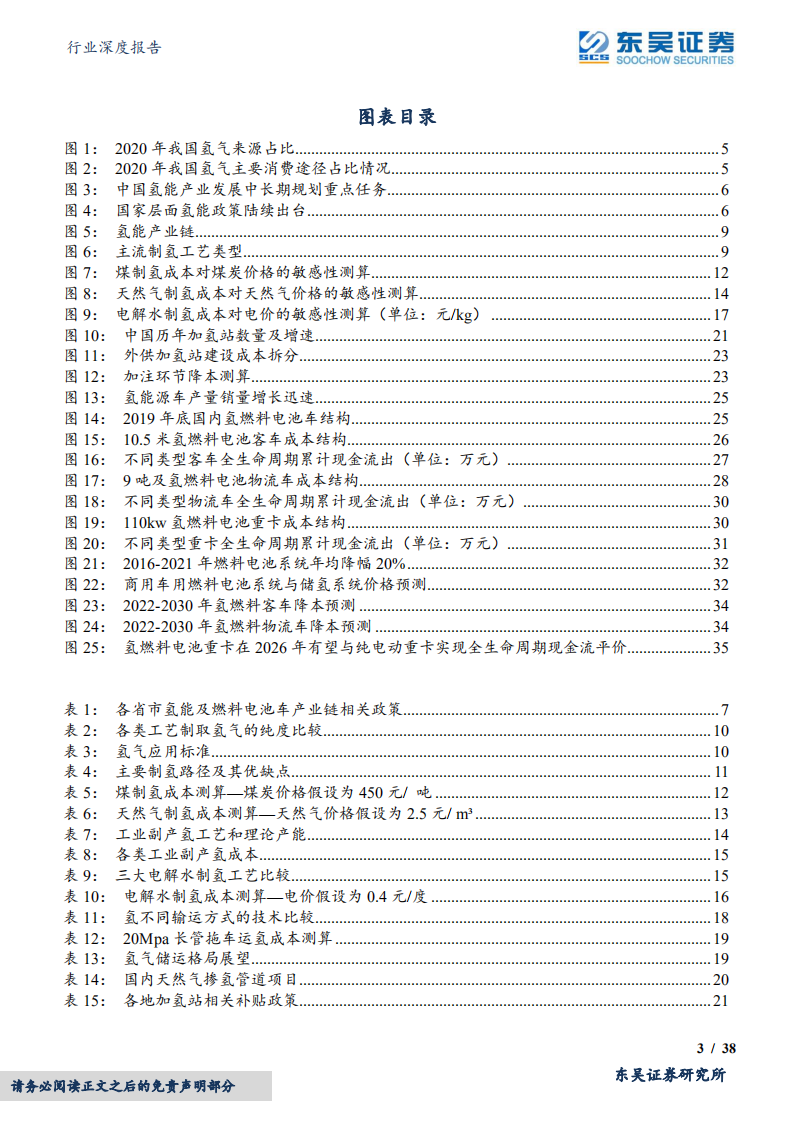 环保行业深度报告：氢能系列研究二，产业链经济性测算与降本展望-220508.pdf 第3页