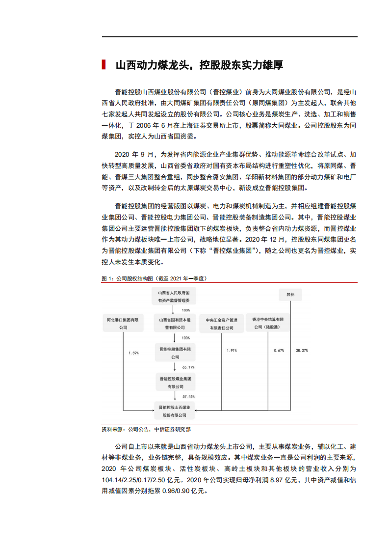 2021年晋控煤业盈利能力与中国煤炭行业供需格局分析报告.pdf 第4页