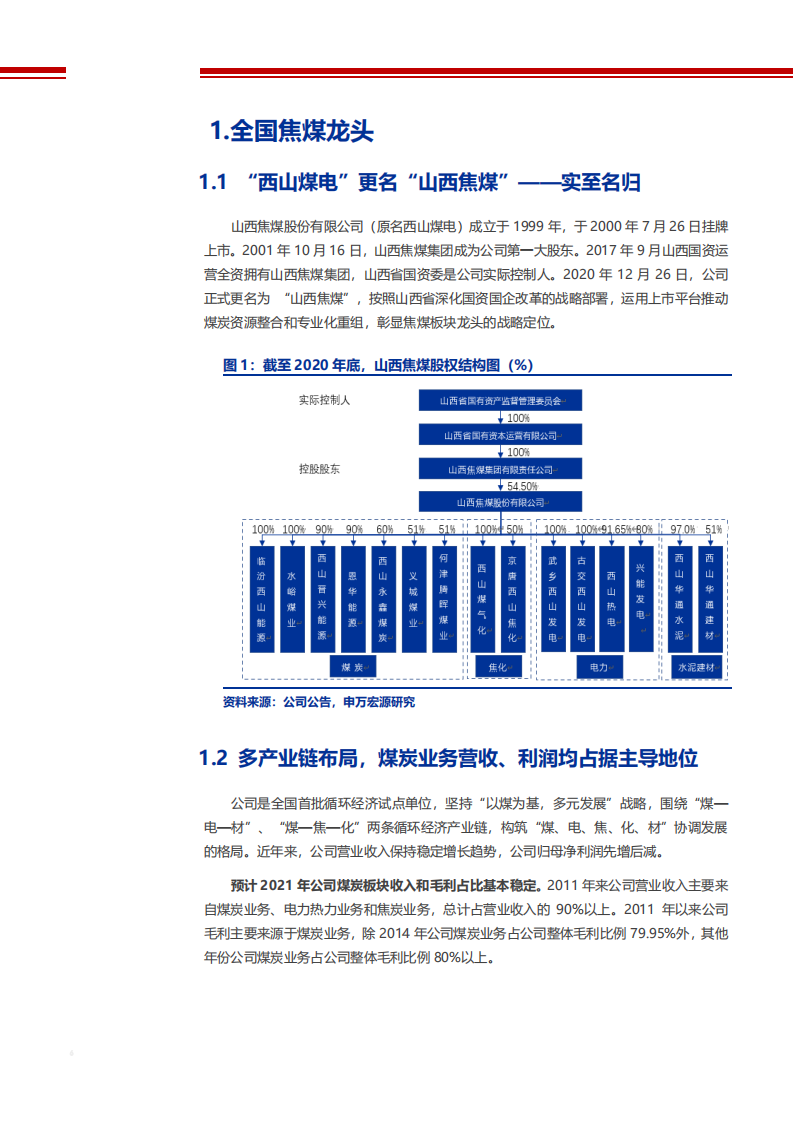 2021年山西焦煤国有企业改革资产质量及盈利能力分析报告.pdf 第4页
